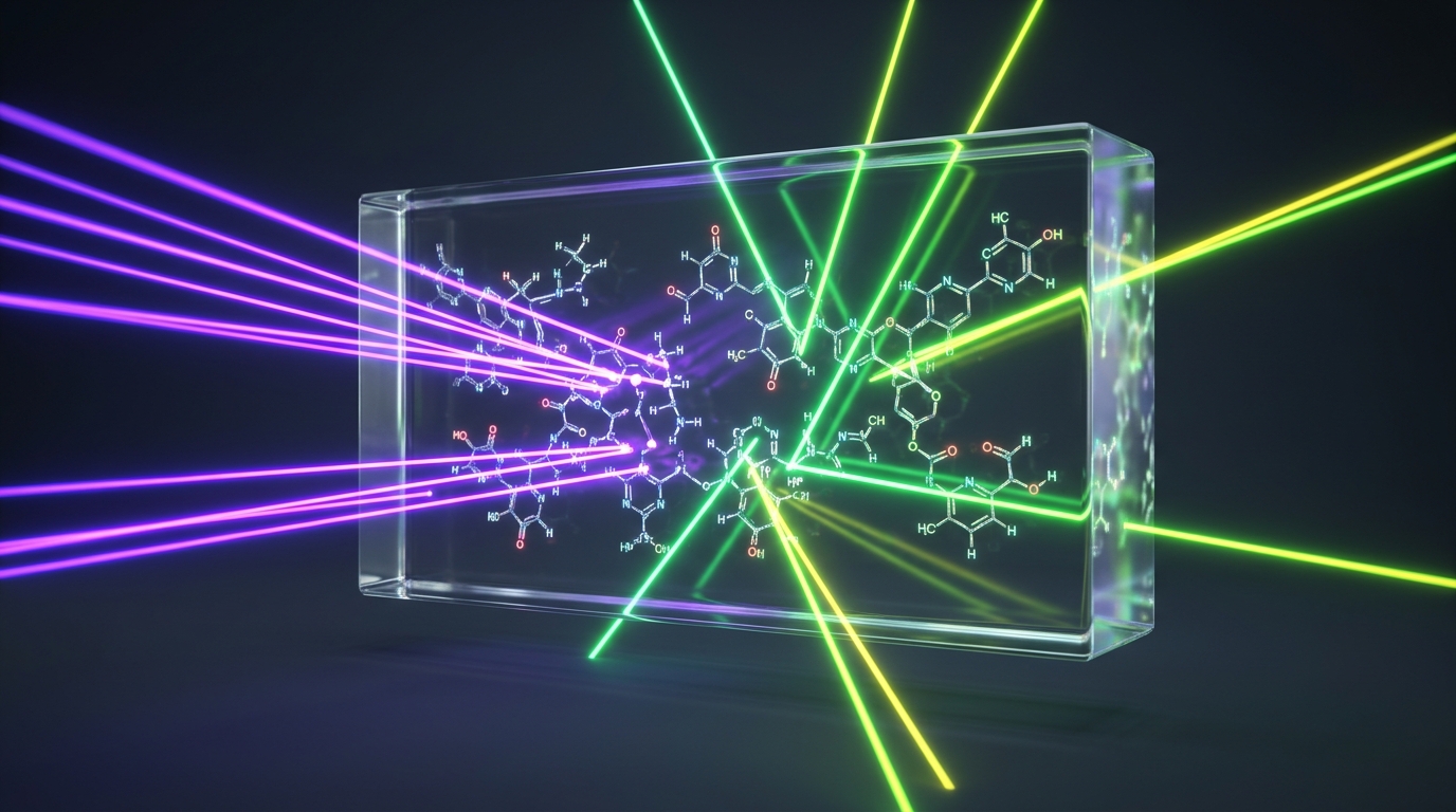 Pflanzenextrakte und fluoreszierende Harzprobe unter UV-Licht